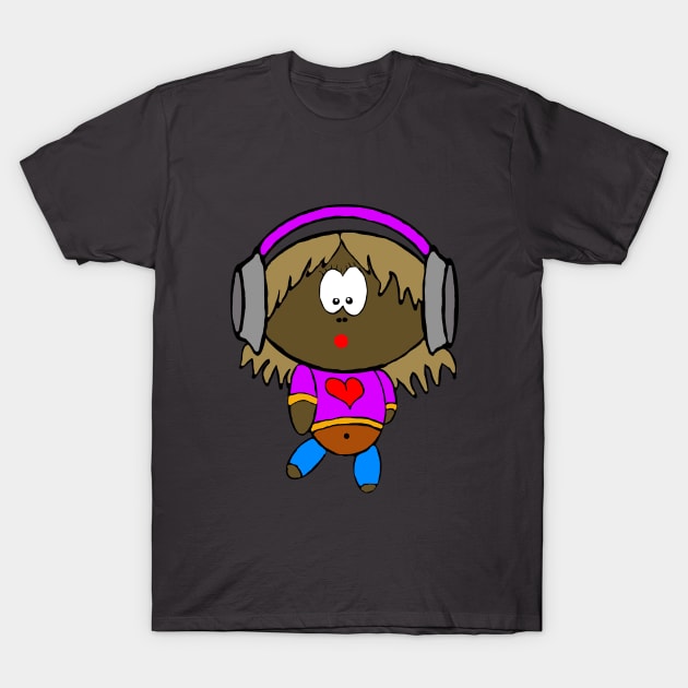 Comic Girl T-Shirt by Jakavonis